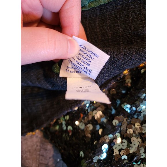 Varsity spirit fashions green sequin corset vest? - Picture 6 of 6